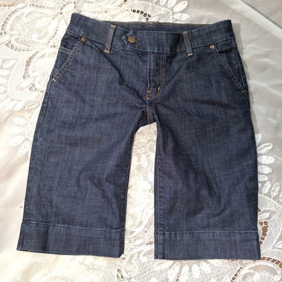 Citizens Of Humanity Pants - Citizens of Humanity Jorts Dark Wash Denim Bermuda Shorts Size 28 Style 902-085
